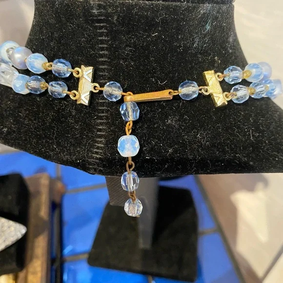 Vintage W. Germany Double Strand Necklace - Picture 3 of 4